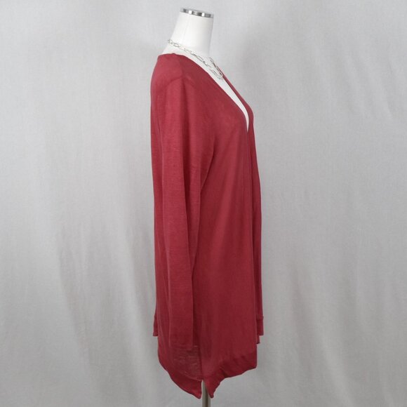 TAHARI Open-Front Cardigan – XL – Coral - Picture 3 of 6
